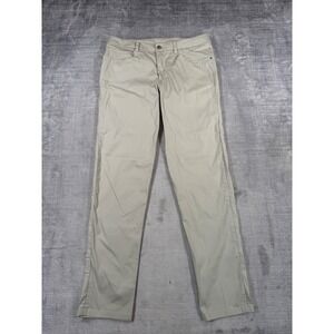Lululemon Commission Pants Mens 33x32 Khaki Slim Straight Chino Tech Commuter